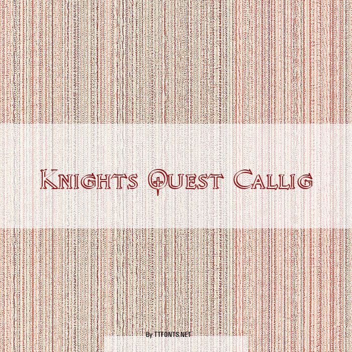 Knights Quest Callig example